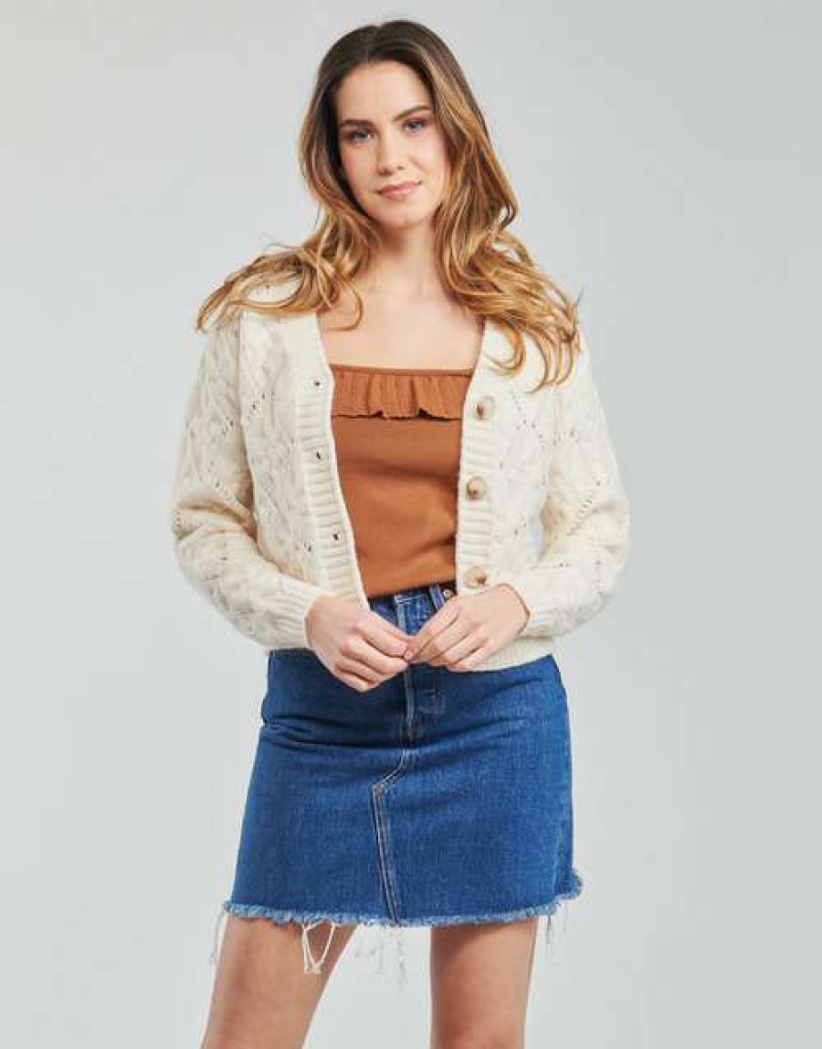 Jumpers & Cardigans * | Betty London Free Delivery Vilae Ecru