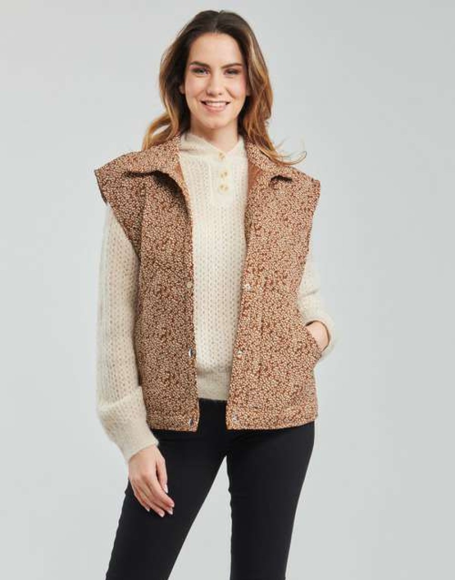 Blouses * | Betty London Fashionable Coldette Camel