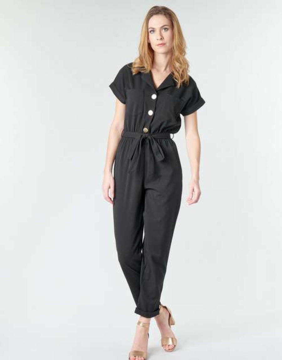 Jumpsuits / Dungarees * | Betty London Wholesale Myrtil Black