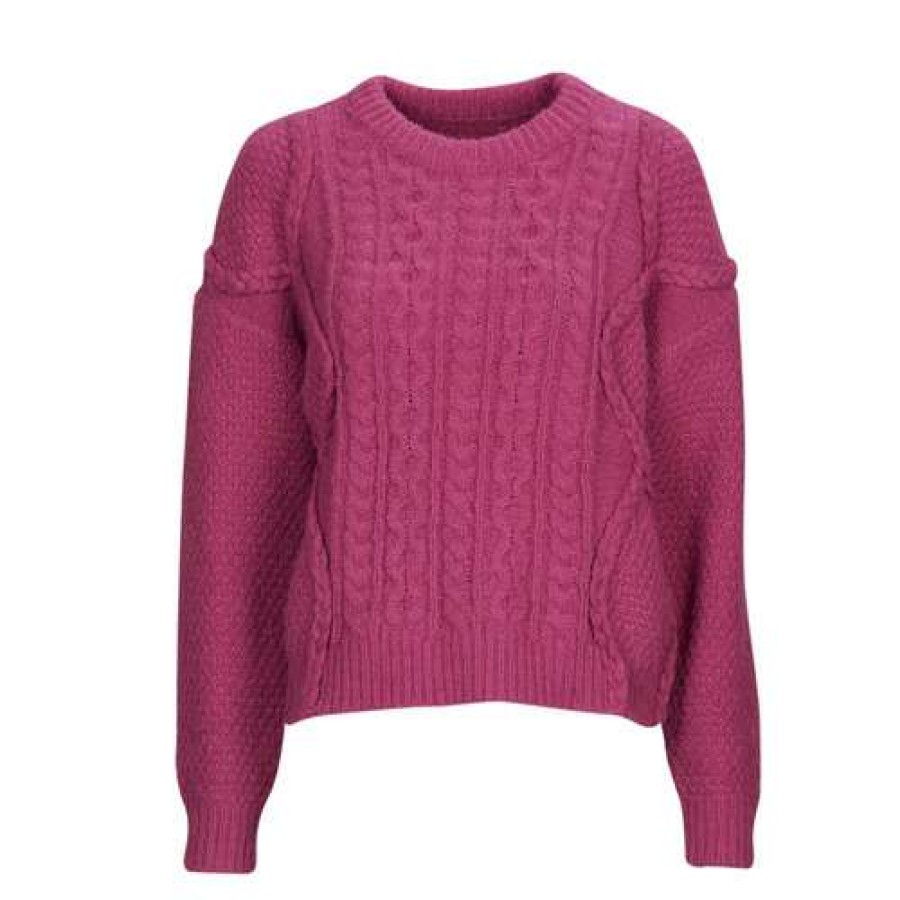 Jumpers & Cardigans * | Betty London Exclusive Mauberte Fuschia