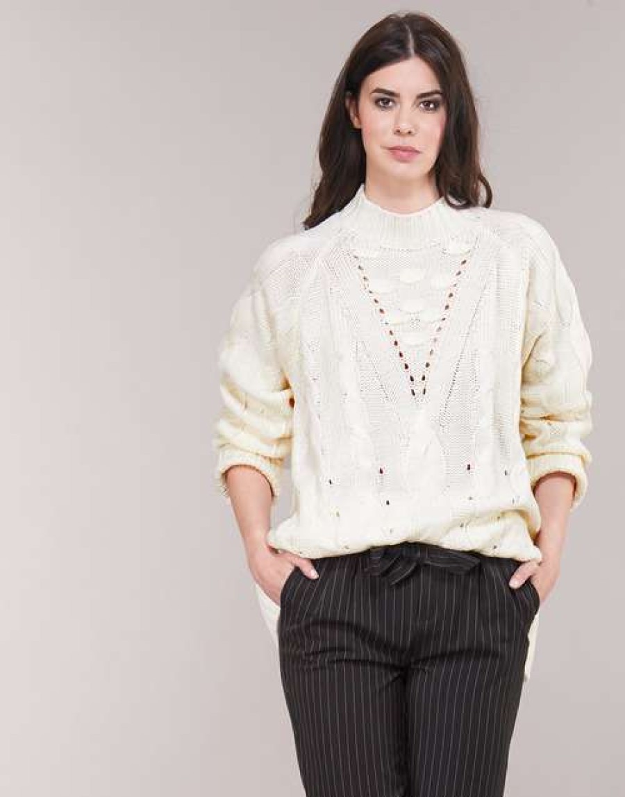 Jumpers & Cardigans * | Betty London Cheap Loyd Ecru