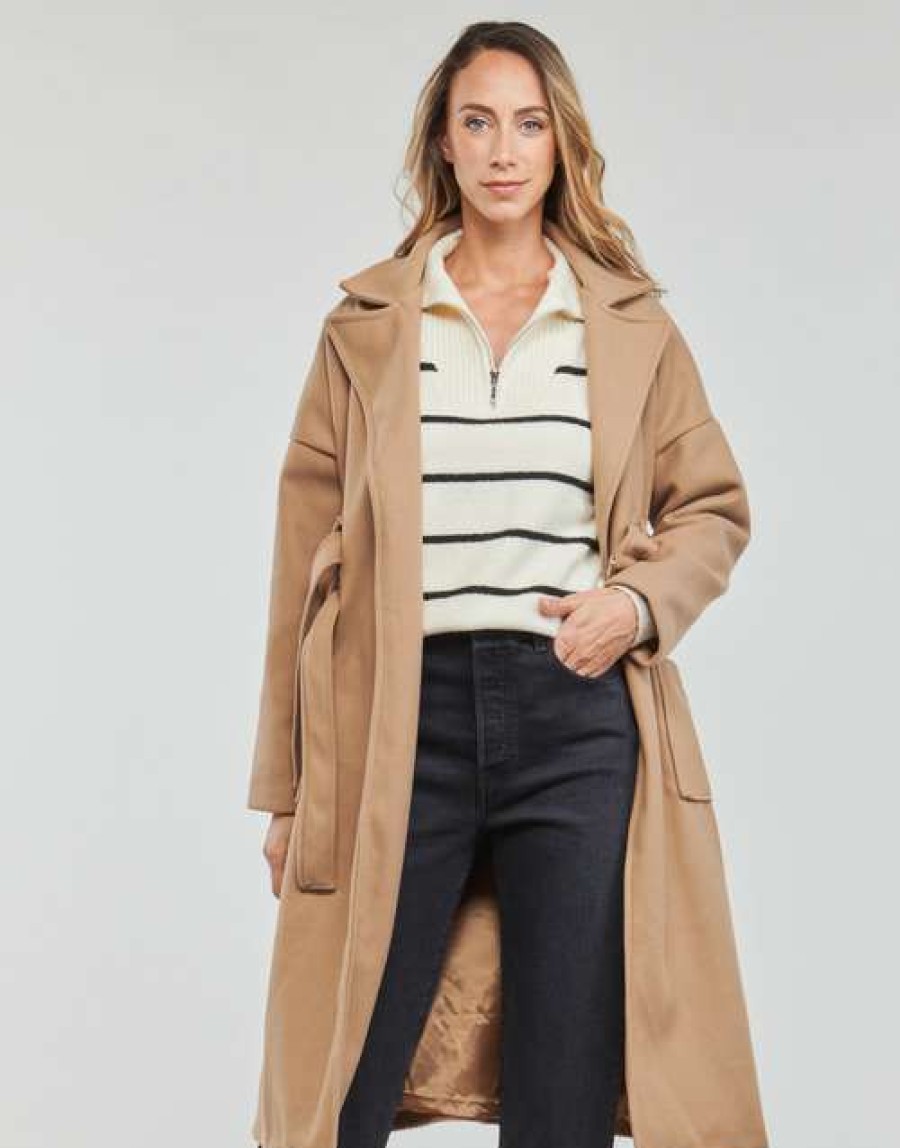 Coats * | Betty London Cheap Mauvina Brown