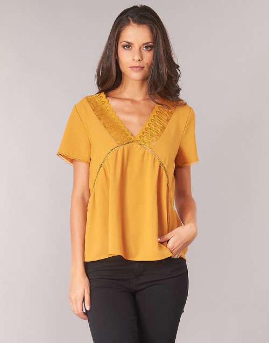 Blouses * | Betty London Free Delivery Jocky Yellow