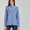 Blouses * | Betty London Top Selling Parfum Blue / Clear