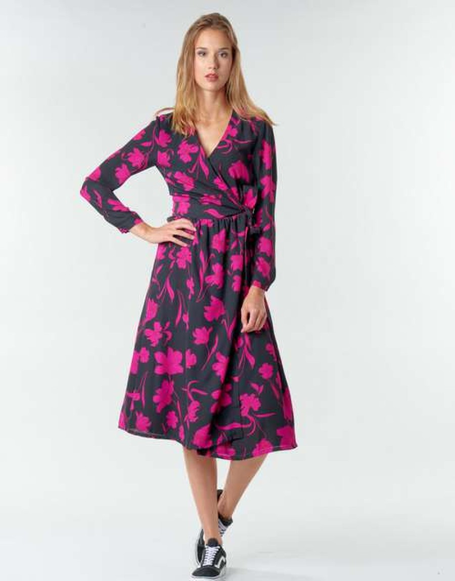 Dresses * | Betty London Cut Price Nolie Black / Pink