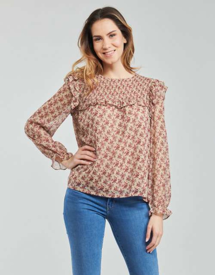 Blouses * | Betty London Discounts Jeckel Beige / Pink