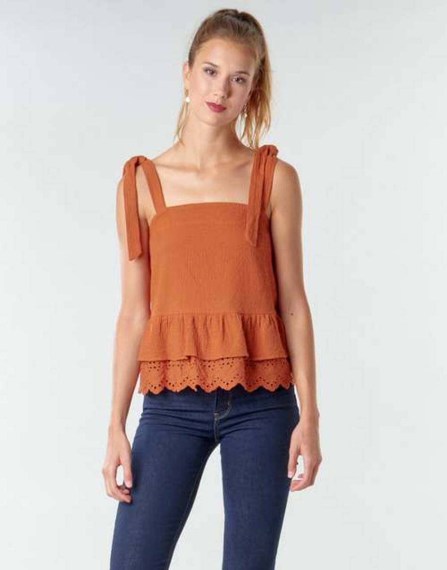 Blouses * | Betty London Best-Selling Ouline Rust