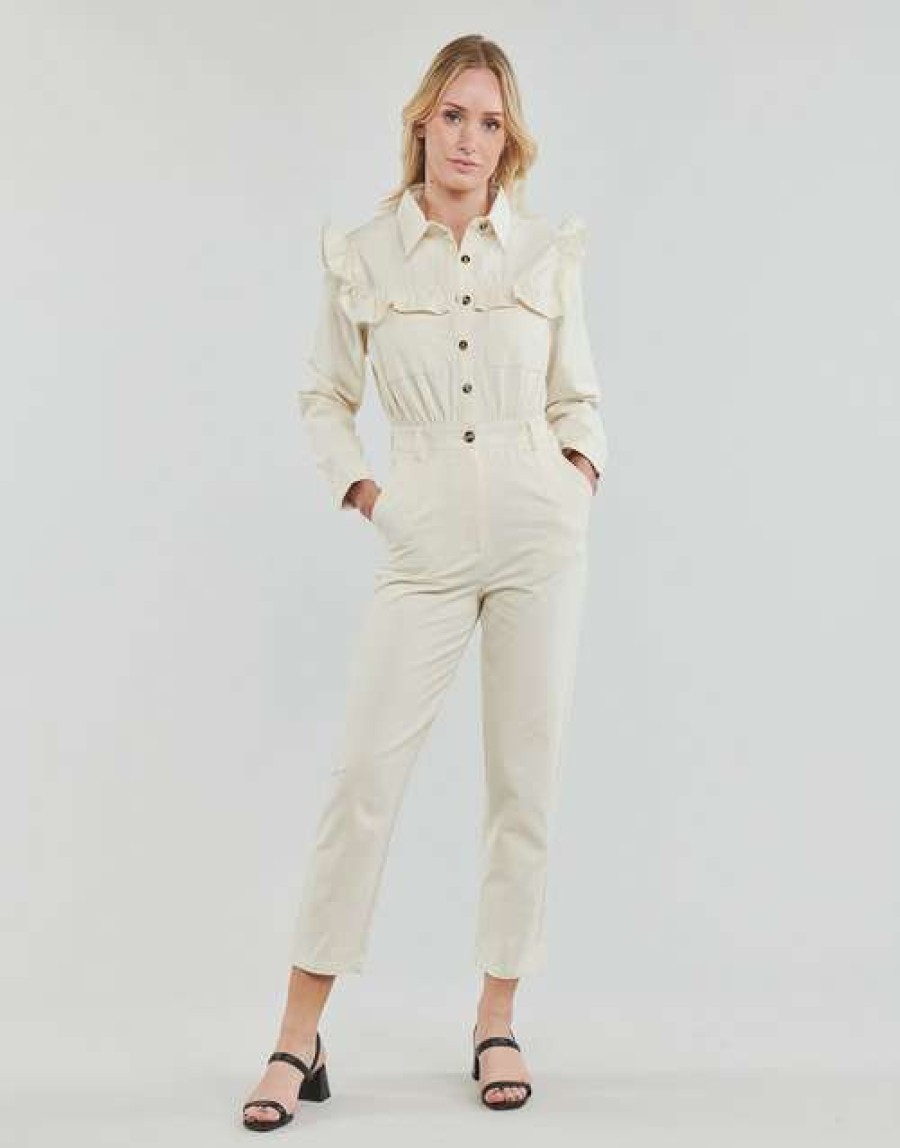 Jumpsuits / Dungarees * | Betty London 100% Guarantee Soley White