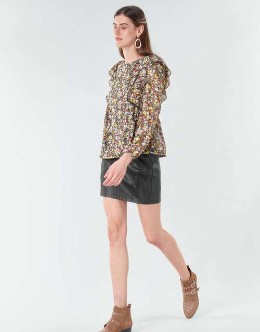 Blouses * | Betty London Exclusive Nelia Black / Multicolour